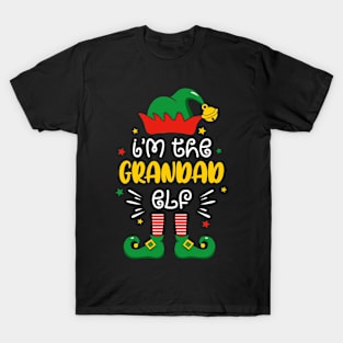 I'm The Grandad Elf Cute Xmas Matching Family Group Christmas T-Shirt